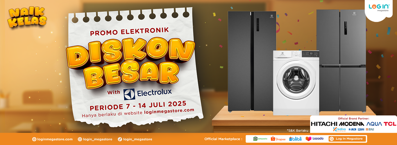 Promo DISKON BESAR 07.07 BARENG ELECTROLUX - Login Megastore